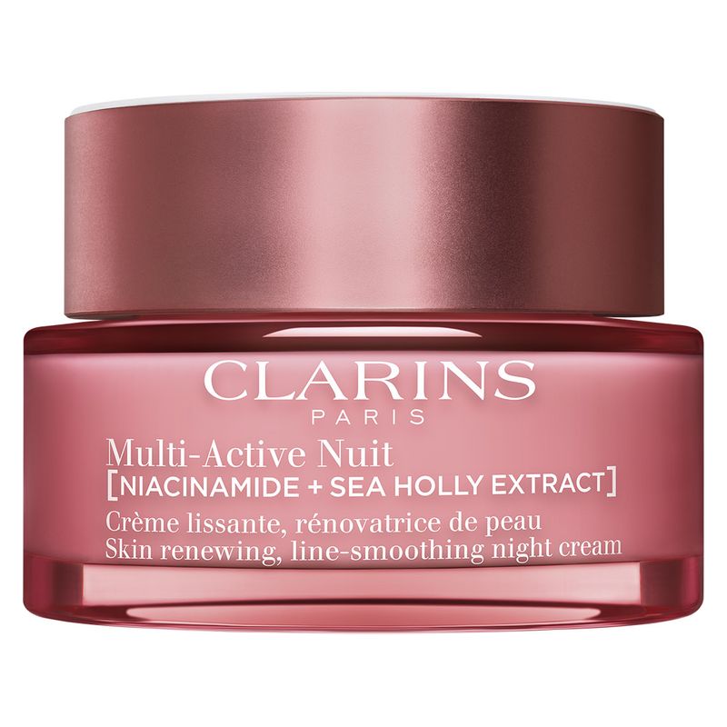 Clarins Paris• Multi Active Nuit • Niacinamide + Sea Holly Extract • Creme lissante • 50 ml• Senza Scatola