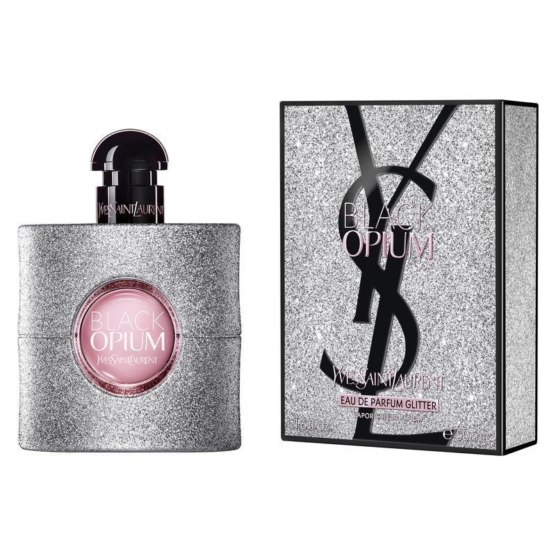 Ysl• Black Opium• 50ml• Eau De Parfum Glitter• Senza Celophane