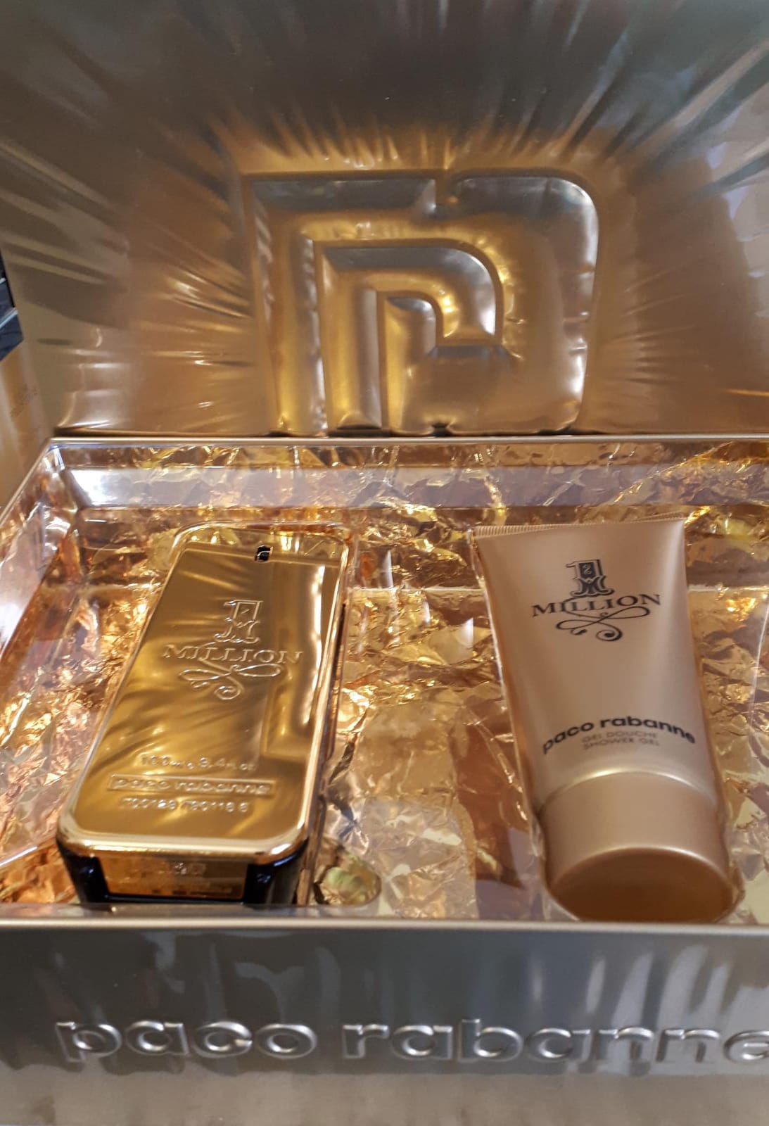 Paco Rabanne 1 Million Eau de Toilette 100ml+ Shower Gel 100ml Cofanetto Regalo