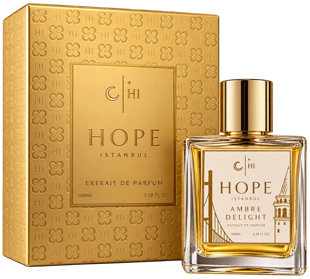 Hope Istanbul • Ambre Delight • 100 ml • Scatola Danneggiata • Extrait de Parfum