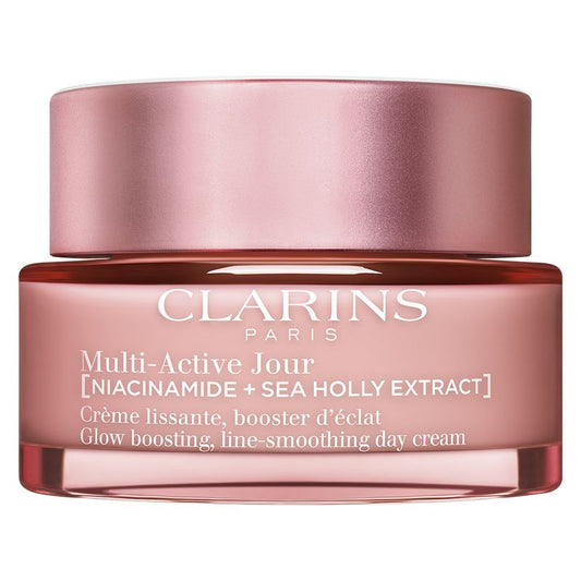 Clarins Paris•  Multi Active Jour •  Niacinamide + Sea Holly Extract • Creme lissante • 50 ml• Senza Scatola