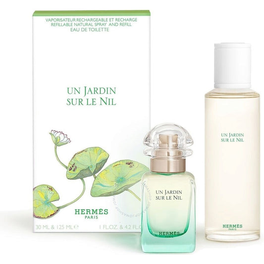 Set Hermes • Un Jardin Sur Le Nil • 30ml +125ml • Eau de Toilette • da donna • Ricaricabile