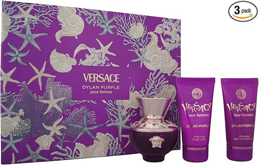 Set Versace• Dylan Purple• profumo EDP 50ml• Body Lotion 50 ml• Shower Gel 50 ml