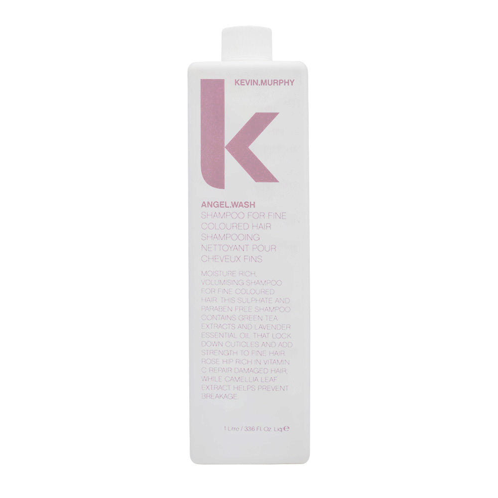 Kevin Murphy•  Angel Wash•  Shampoo For Fine Hair Colour Safe•  1 litro•  Senza Scatola