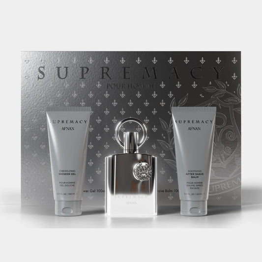 Afnan • Supremacy • Silver • Set • EDP •  100 ml + 100ML Shower gel + 100ml after shave