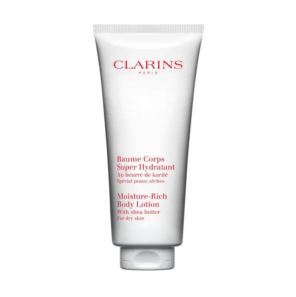 Clarins • Baume Corps • Super Hydratant • Au Beurre de Karitè • 200ml • Senza Scatola