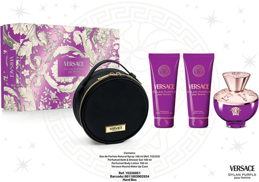 Set Versace• Dylan Purple•Shower Gel 100 ml• Body Lotion 100 ml• Eau De Parfum 100 ml