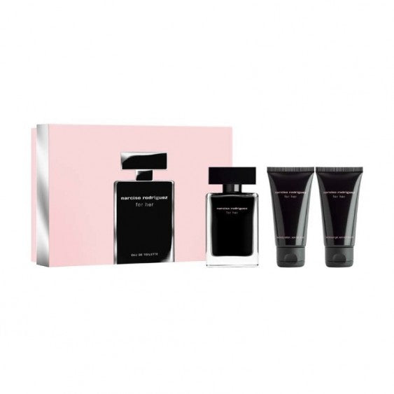 Narciso Rodriguez •  For Her • da Donna • 50ml Eau de Toilette •50ml Shower Gel • 50ml Body Lotion