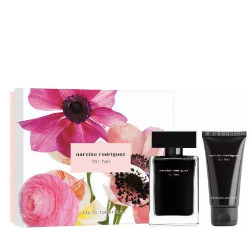 Set • Narciso Rodriguez • For her • 50ml • Eau de Toilette • 50ml Body Lotion •  Da Donna