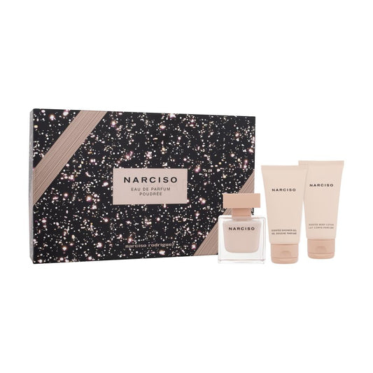 SET Narciso Rodriguez •  Poudree • Eau de Parfum • 50ml + Body Lotion 50 ml + Shower Gel 50 ml