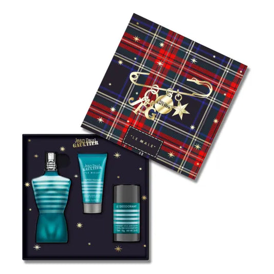 Set•  Jean Paul Gaultier•  Le Male•  125 ml profumo edt•  Gel  rasatura 50 ml• Dedeorante 75 ml