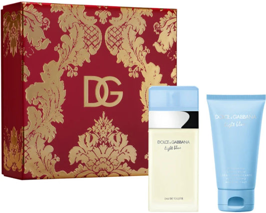 Set Dolce & Gabbana • Light Blue • 50ml Eau de Toilette+50ml Body Cream • da donna  • Cofanetto Regalo