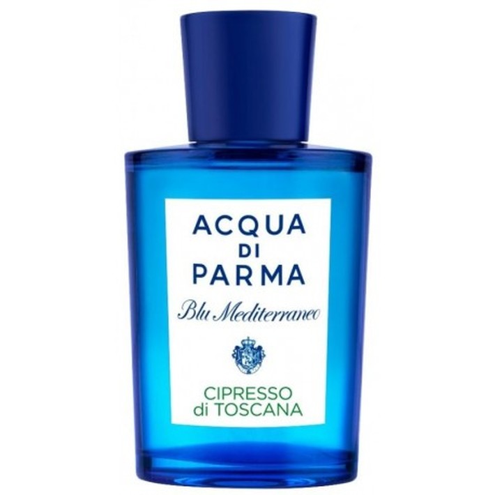 ACQUA DI PARMA BLU MEDITERRANEO Cipresso di Toscana Eau de Toilette 150ML senza scatola Una fragranza rinvigorente che celebra gli splendidi paesaggi della Toscana e il suo albero simbolo, il Cipresso. La moderna interpretazione della classica famiglia olfattiva fougère