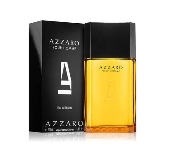 Azzaro Azzaro Pour Homme • Eau de toilette • 200 ml da uomo La testa del profumo include gli accordi speziati di anice e cumino in combinazione con bergamotto, limone e il bellissimo profumo di lavanda e basilico. Il cuore, poi, si presenta con cardamomo caldo, cedro vellutato, patchouli, vetiver, bacche di ginepro e morbido legno di sandalo. Le esotiche fave di tonka, il muschio di quercia, il cuoio, il muschio animale e la preziosa ambra forniscono una perfetta esperienza sensoriale.